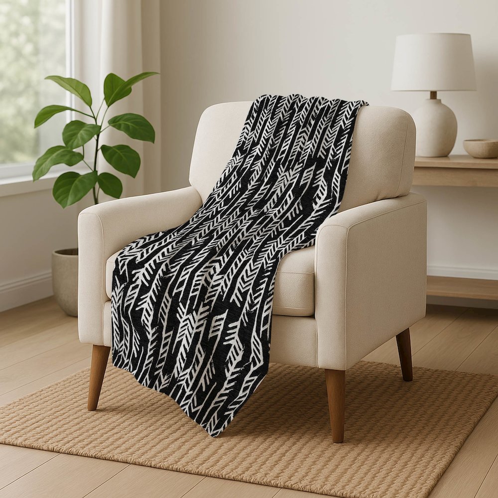 Premium Machine Washable ASB906 Black 50" x 70" Sherpa Throw Blanket. Picture 5