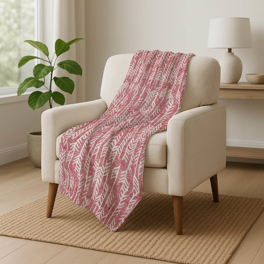 Premium Machine Washable ASB906 Blush 50" x 70" Sherpa Throw Blanket. Picture 5