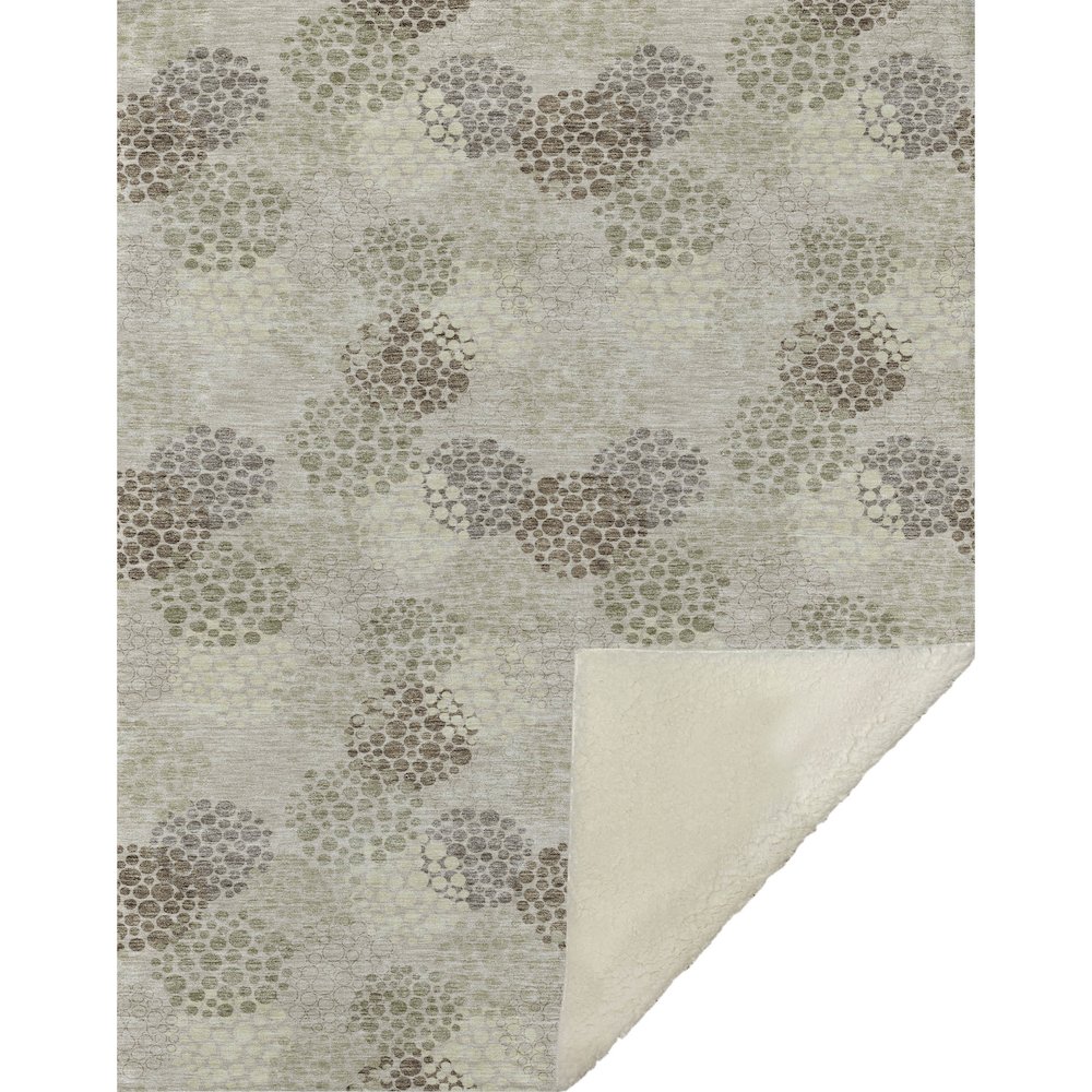 Premium Machine Washable ASB908 Beige 50" x 70" Sherpa Throw Blanket. Picture 1