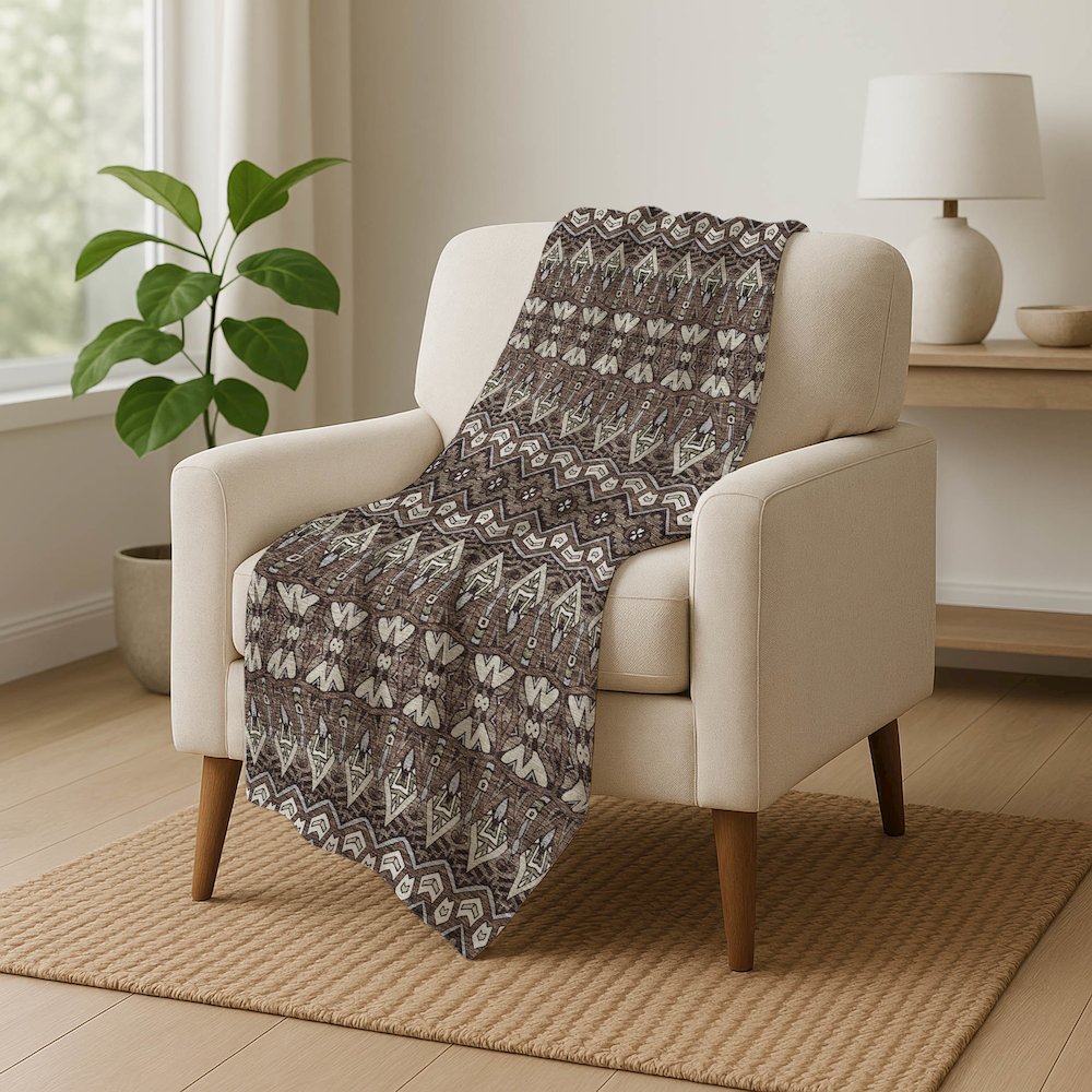 Premium Machine Washable ASB909 Brown 50" x 70" Sherpa Throw Blanket. Picture 5