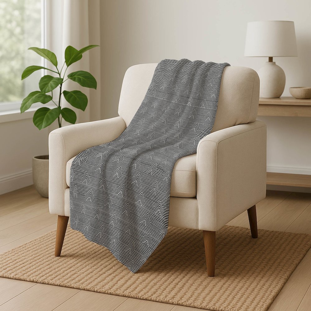 Premium Machine Washable ASB910 Black 50" x 70" Sherpa Throw Blanket. Picture 5