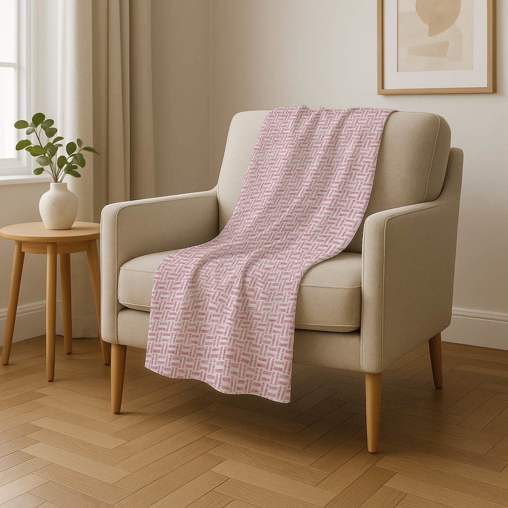 Premium Machine Washable ASB911 Pink 50" x 70" Sherpa Throw Blanket. Picture 4