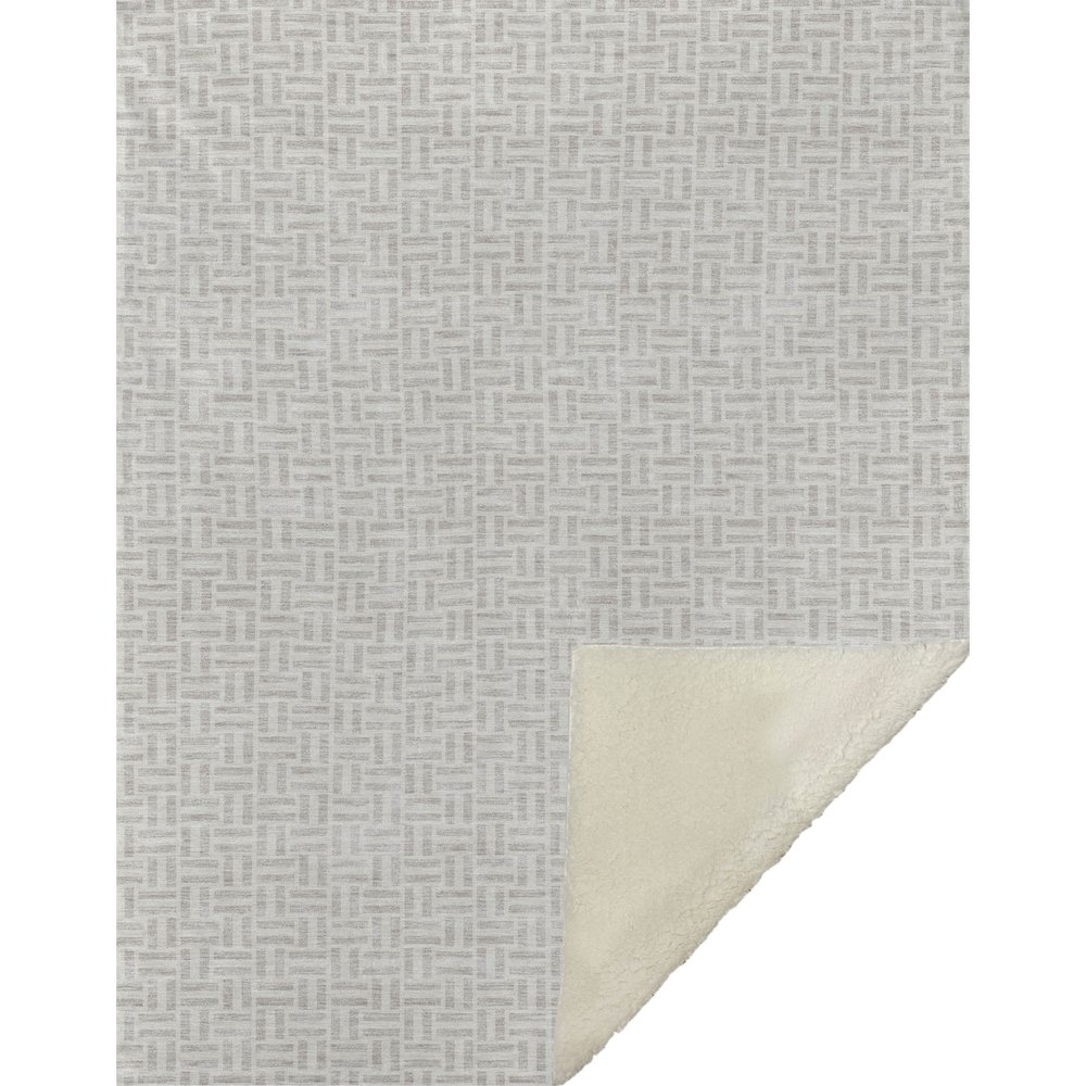 Premium Machine Washable ASB911 Taupe 50" x 70" Sherpa Throw Blanket. Picture 1