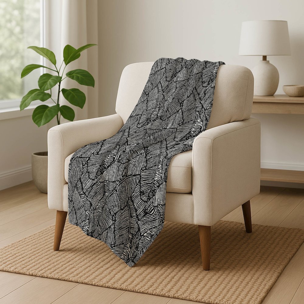 Premium Machine Washable ASB913 Black 50" x 70" Sherpa Throw Blanket. Picture 5