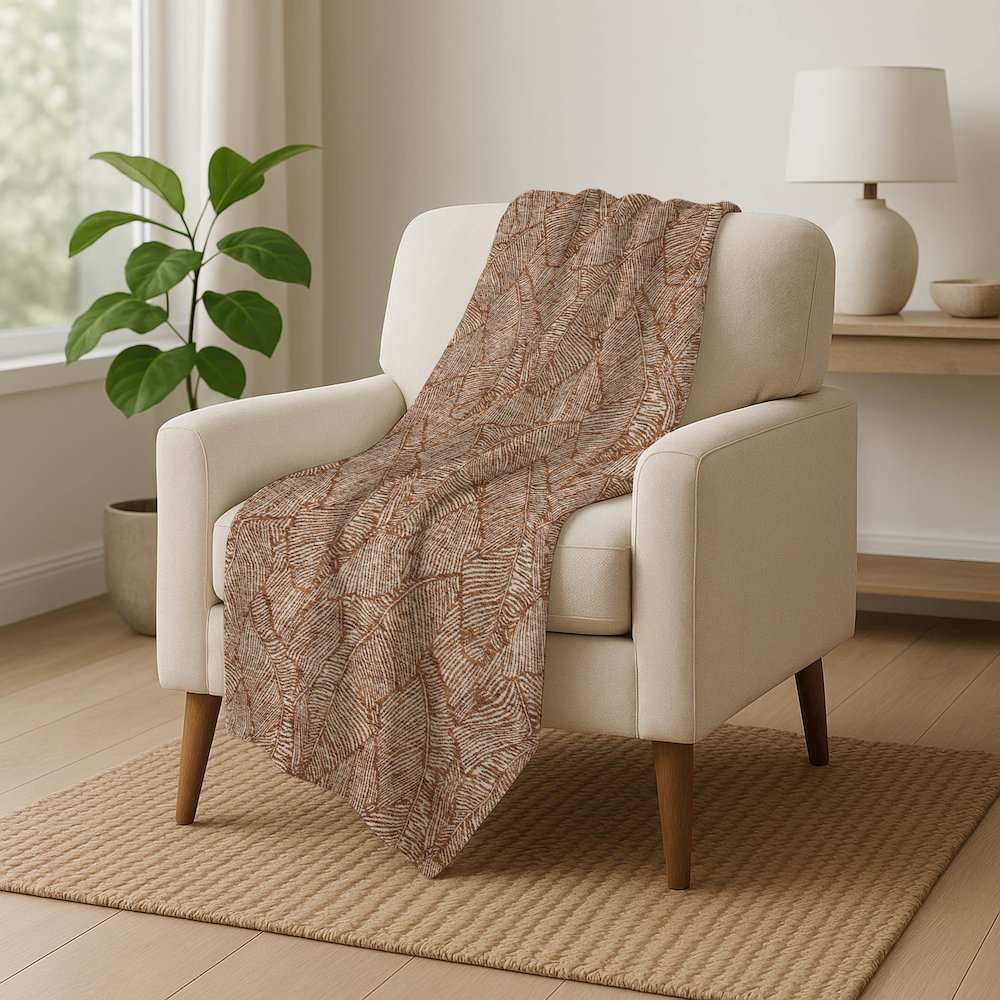 Premium Machine Washable ASB913 Paprika 50" x 70" Sherpa Throw Blanket. Picture 5