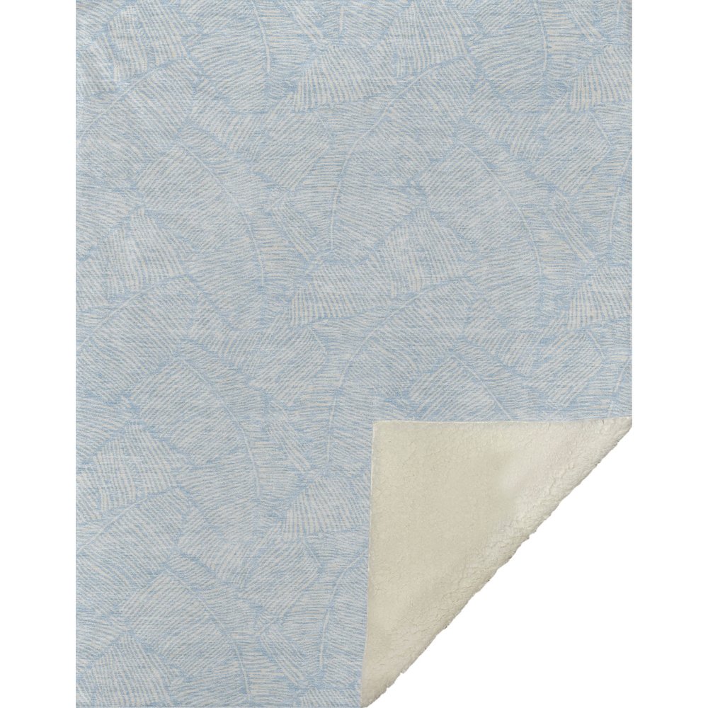 Premium Machine Washable ASB913 Sky 50" x 70" Sherpa Throw Blanket. Picture 1