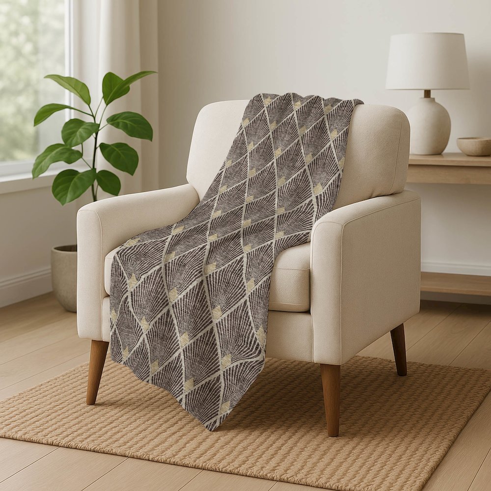 Premium Machine Washable ASB914 Fudge 50" x 70" Sherpa Throw Blanket. Picture 5