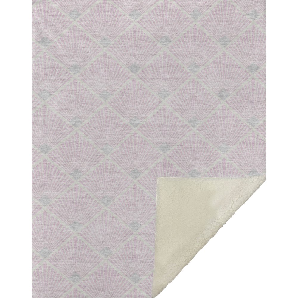 Premium Machine Washable ASB914 Pink 50" x 70" Sherpa Throw Blanket. Picture 1