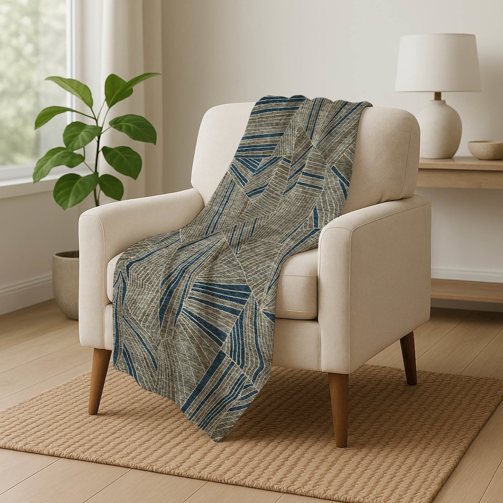 Premium Machine Washable ASB915 Taupe 50" x 70" Sherpa Throw Blanket. Picture 5