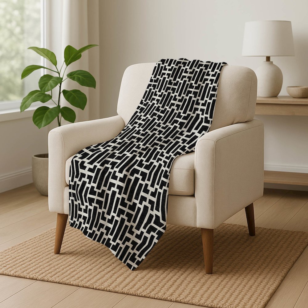 Premium Machine Washable ASB916 Black 50" x 70" Sherpa Throw Blanket. Picture 5