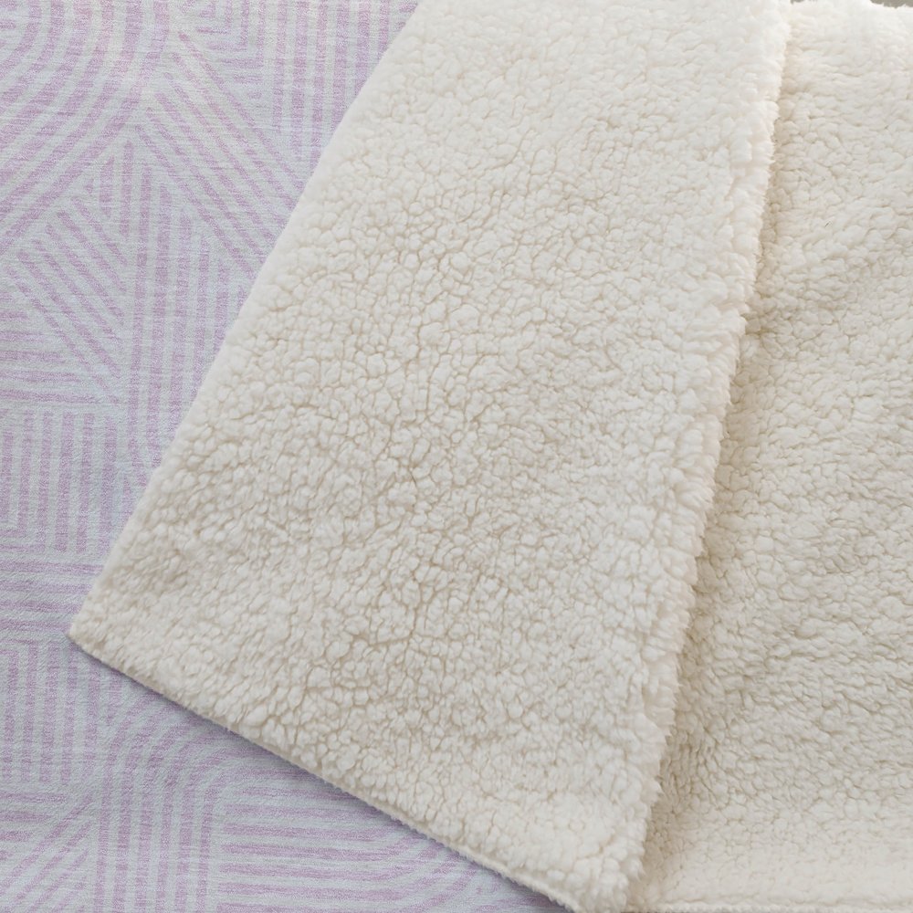Premium Machine Washable ASB917 Pink 50" x 70" Sherpa Throw Blanket. Picture 2