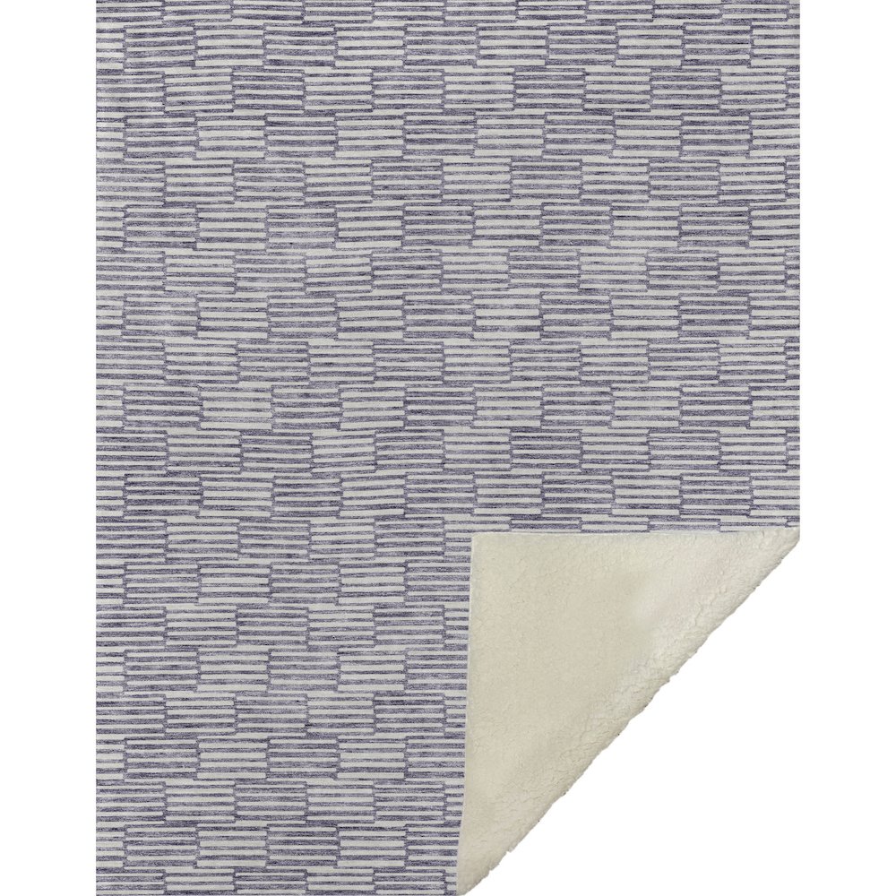 Premium Machine Washable ASB918 Lilac 50" x 70" Sherpa Throw Blanket. Picture 1