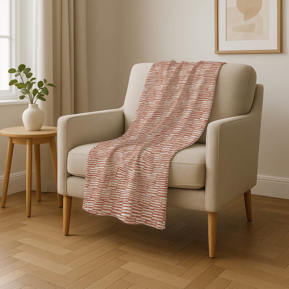 Premium Machine Washable ASB918 Salmon 50" x 70" Sherpa Throw Blanket. Picture 4