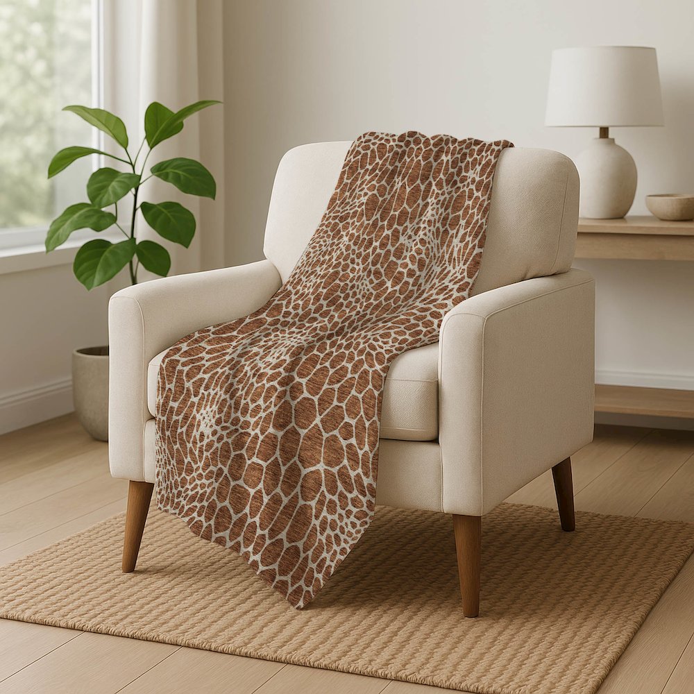 Premium Machine Washable ASB919 Paprika 50" x 70" Sherpa Throw Blanket. Picture 5