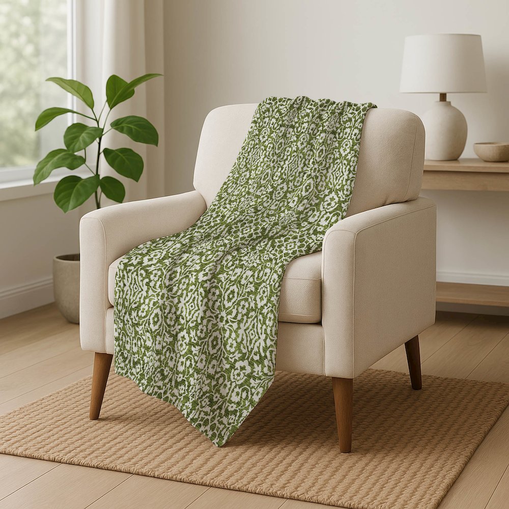 Premium Machine Washable ASB920 Olive 50" x 70" Sherpa Throw Blanket. Picture 5