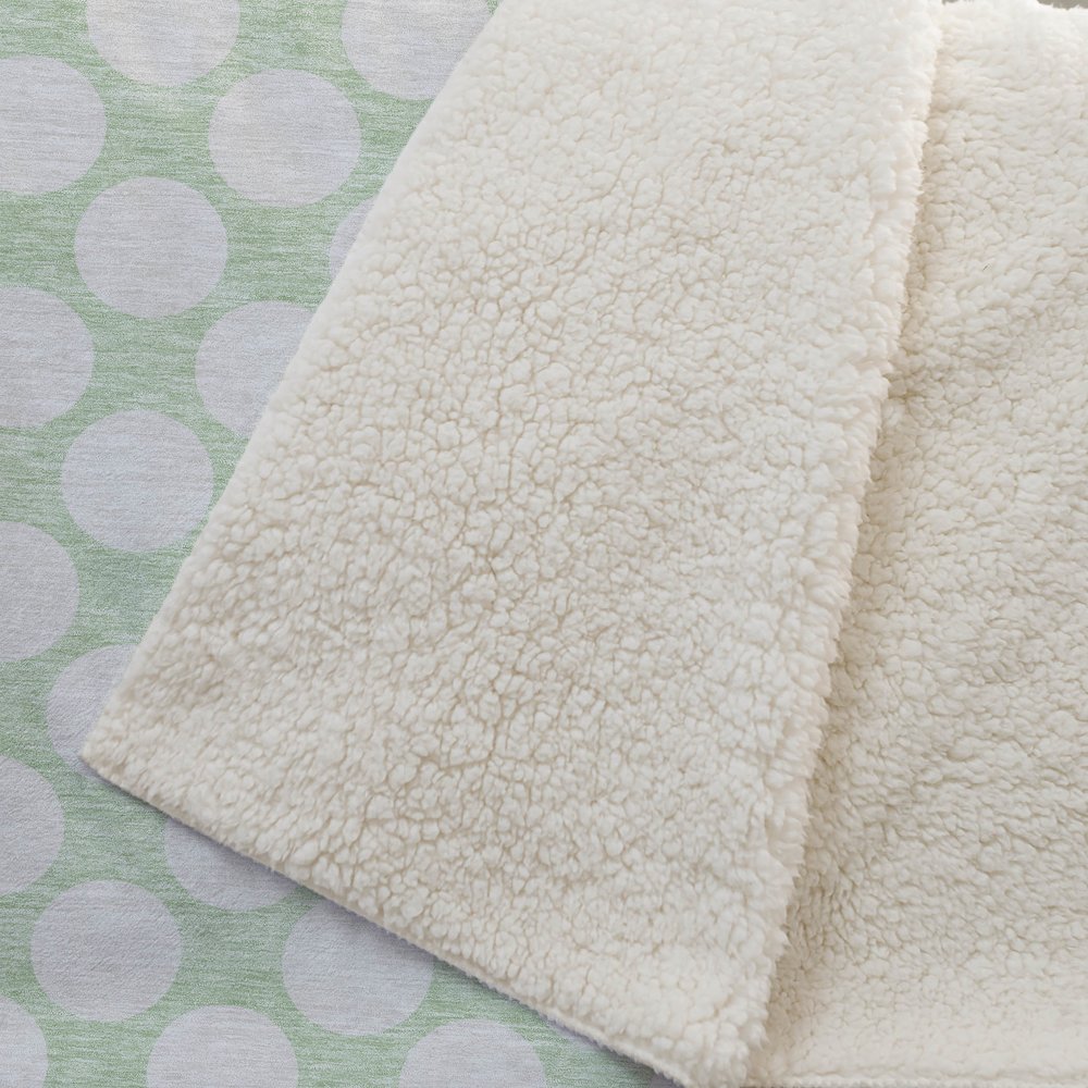 Premium Machine Washable ASB921 Mint 50" x 70" Sherpa Throw Blanket. Picture 2