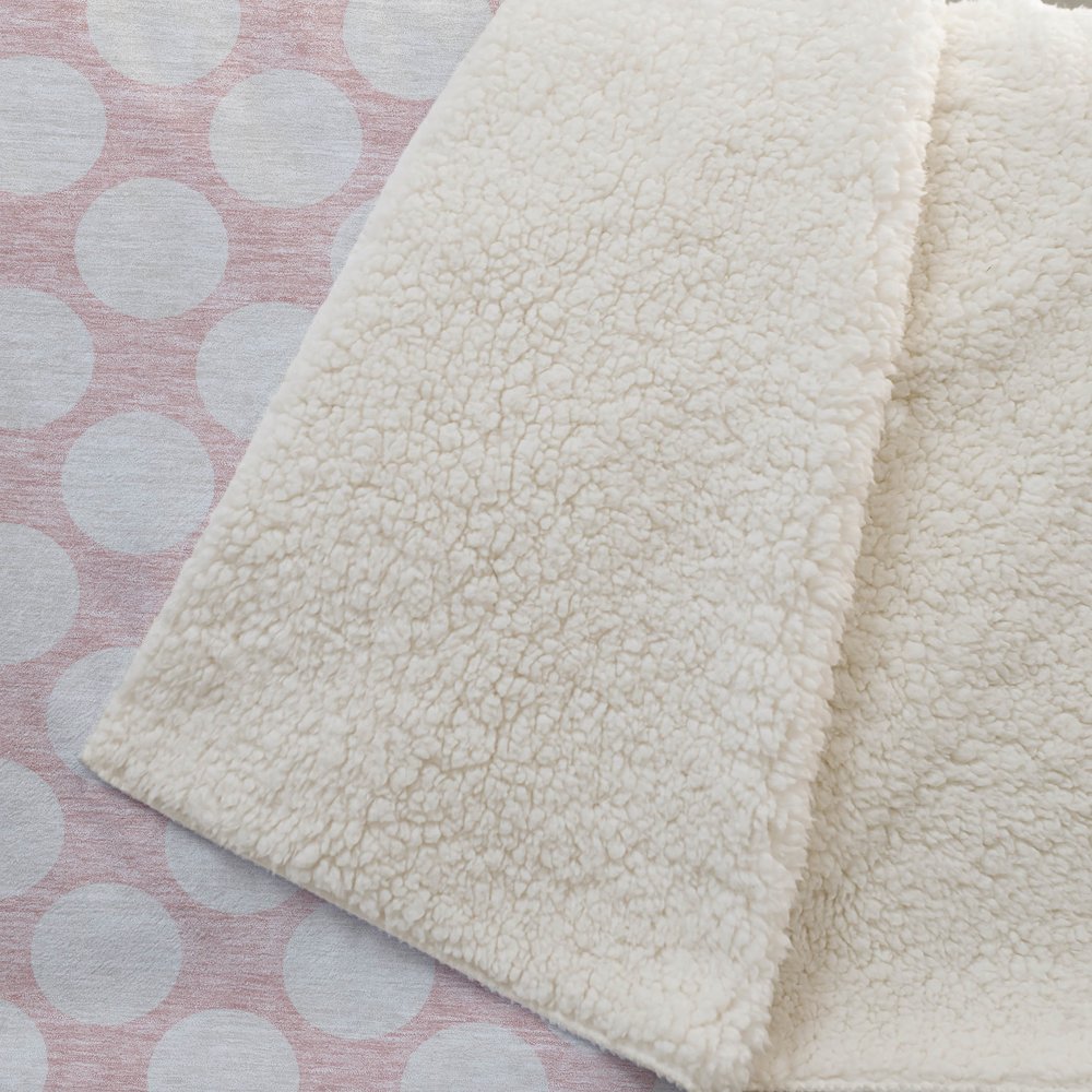 Premium Machine Washable ASB921 Pink 50" x 70" Sherpa Throw Blanket. Picture 2