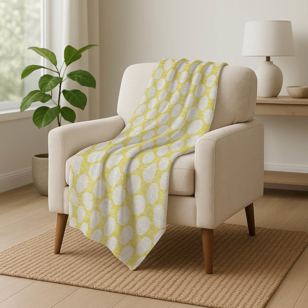 Premium Machine Washable ASB921 Yellow 50" x 70" Sherpa Throw Blanket. Picture 5