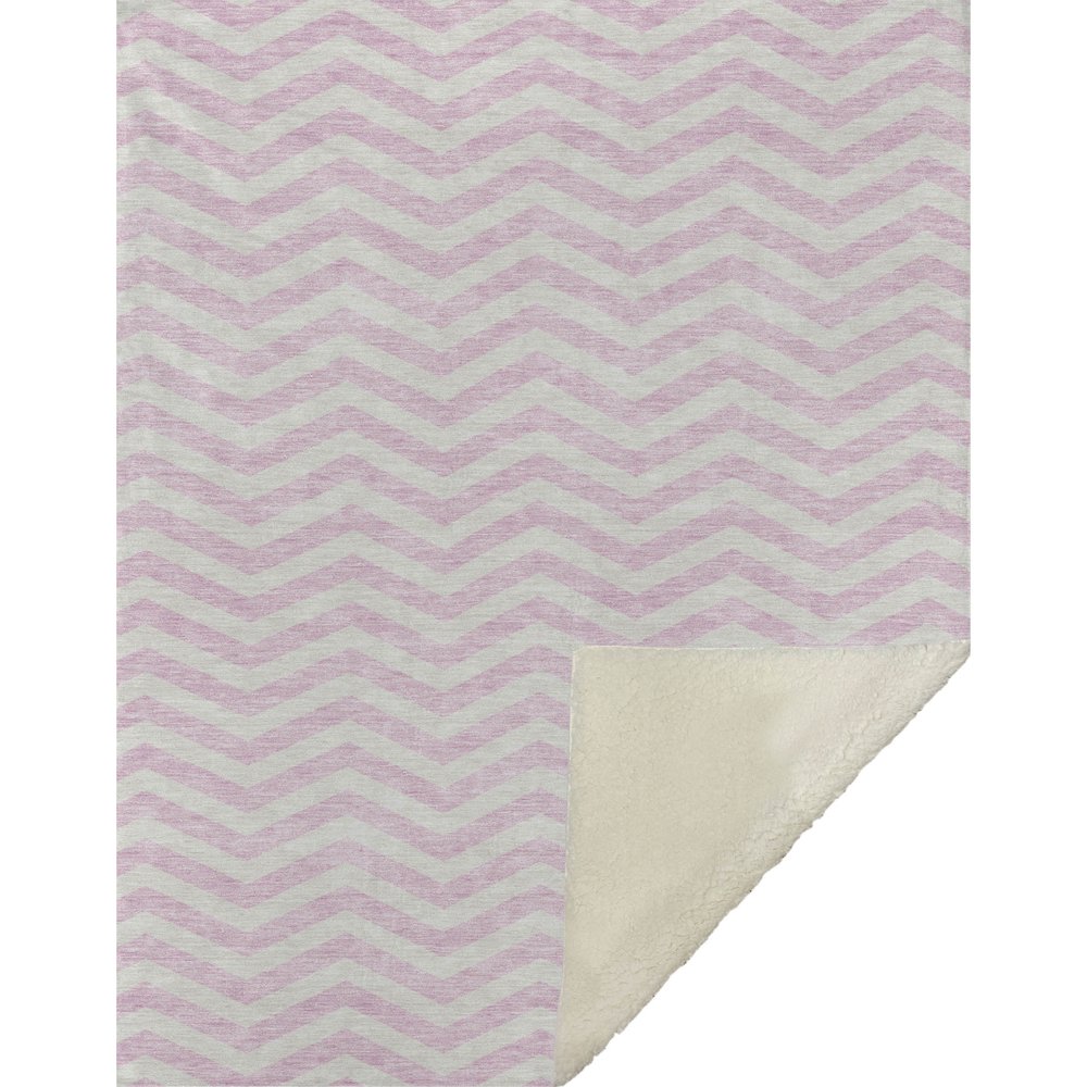 Premium Machine Washable ASB922 Pink 50" x 70" Sherpa Throw Blanket. Picture 1