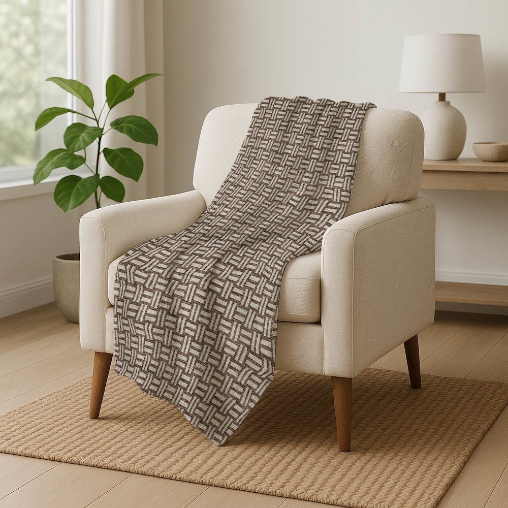 Premium Machine Washable ASB925 Brown 50" x 70" Sherpa Throw Blanket. Picture 5