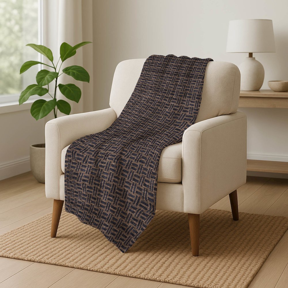 Premium Machine Washable ASB925 Chocolate 50" x 70" Sherpa Throw Blanket. Picture 5