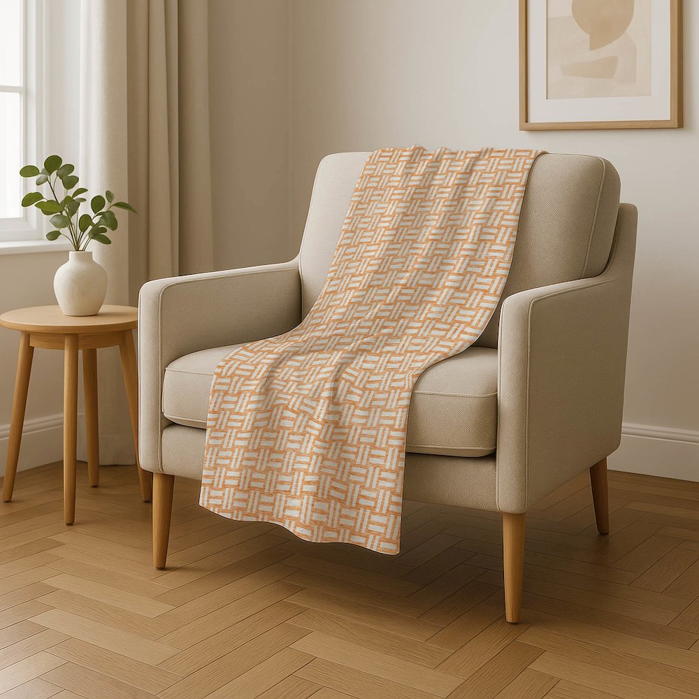 Premium Machine Washable ASB925 Peach 50" x 70" Sherpa Throw Blanket. Picture 4
