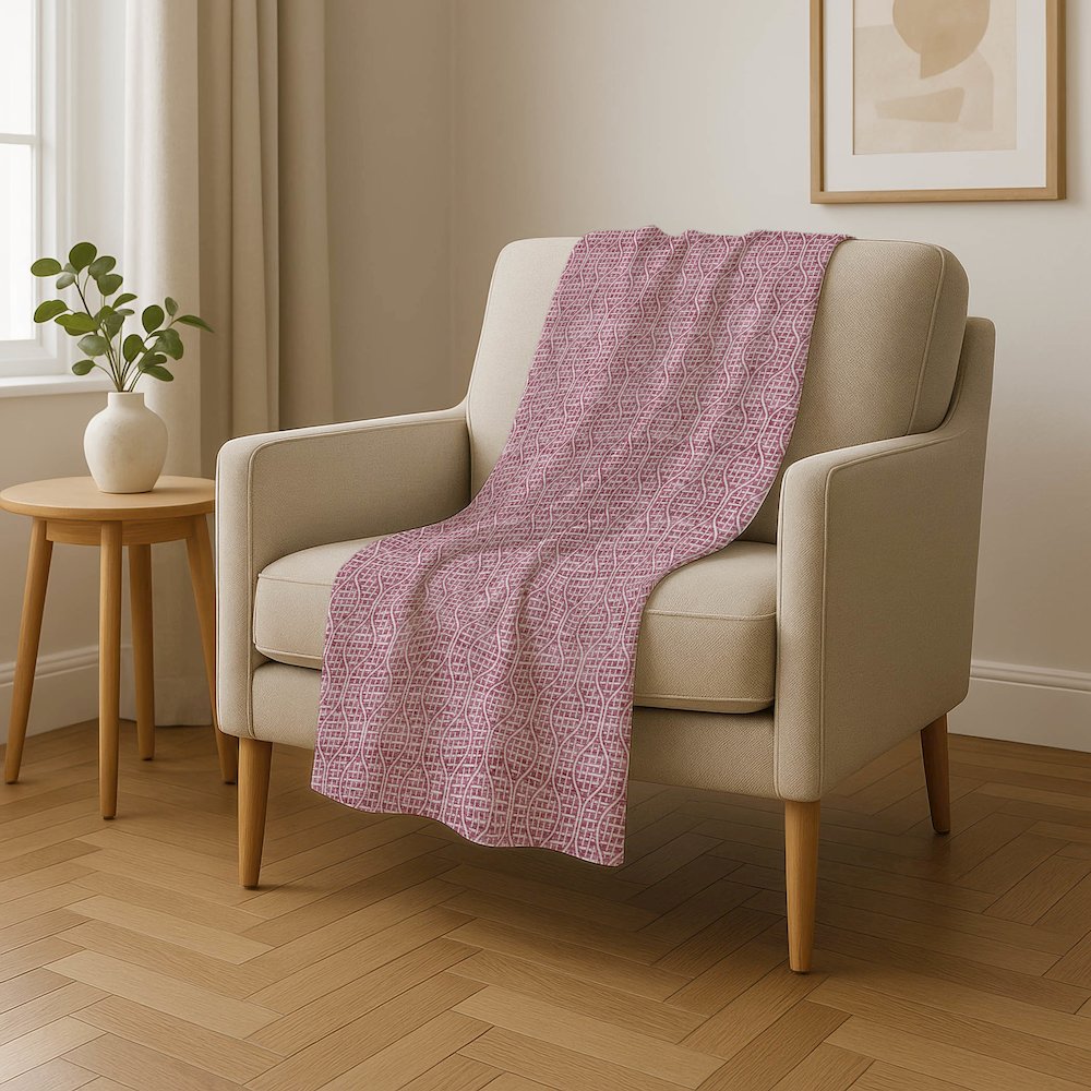 Premium Machine Washable ASB926 Blush 50" x 70" Sherpa Throw Blanket. Picture 4