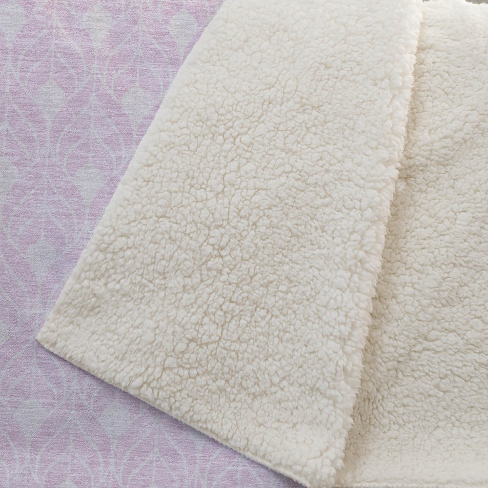 Premium Machine Washable ASB927 Pink 50" x 70" Sherpa Throw Blanket. Picture 2
