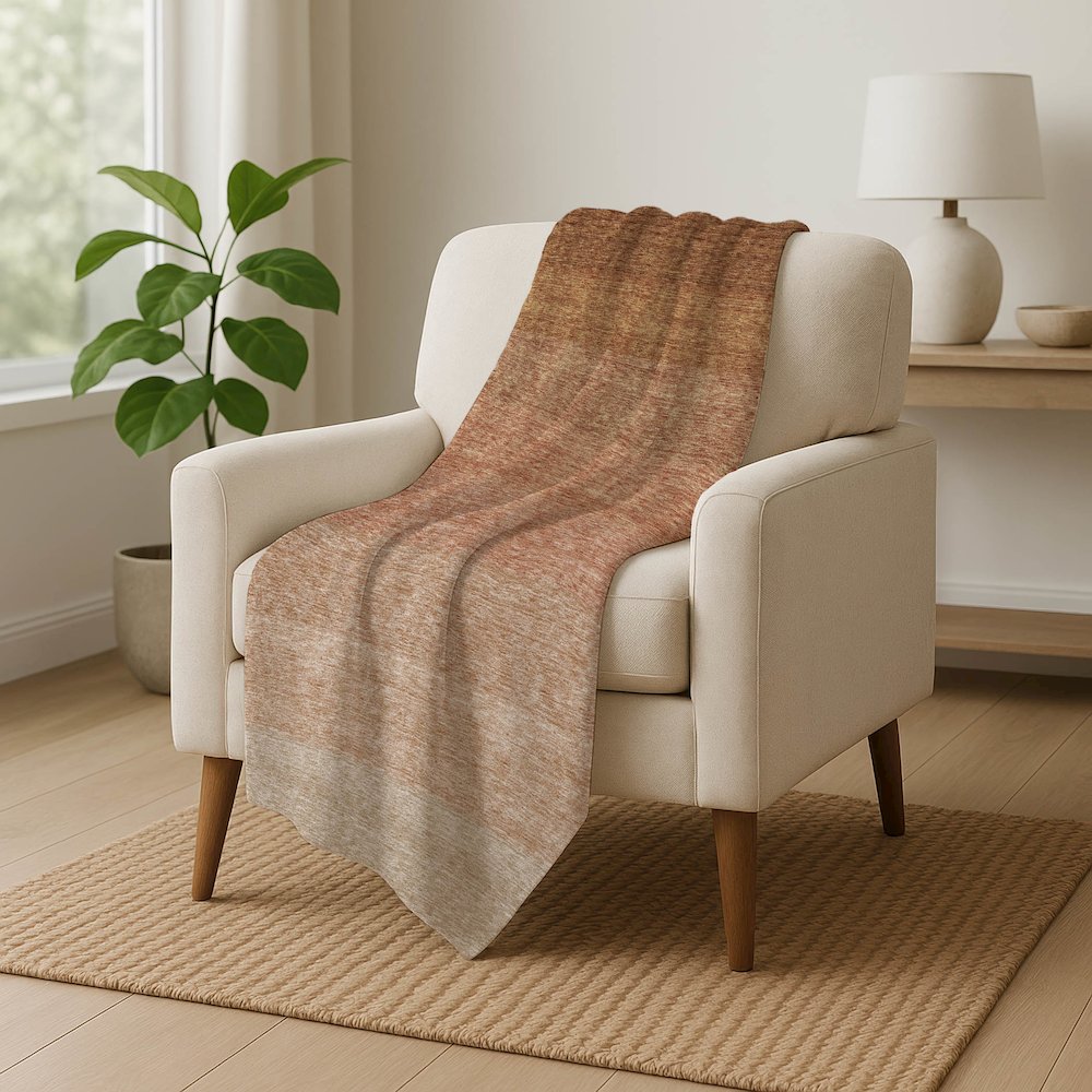 Premium Machine Washable ASB928 Paprika 50" x 70" Sherpa Throw Blanket. Picture 5