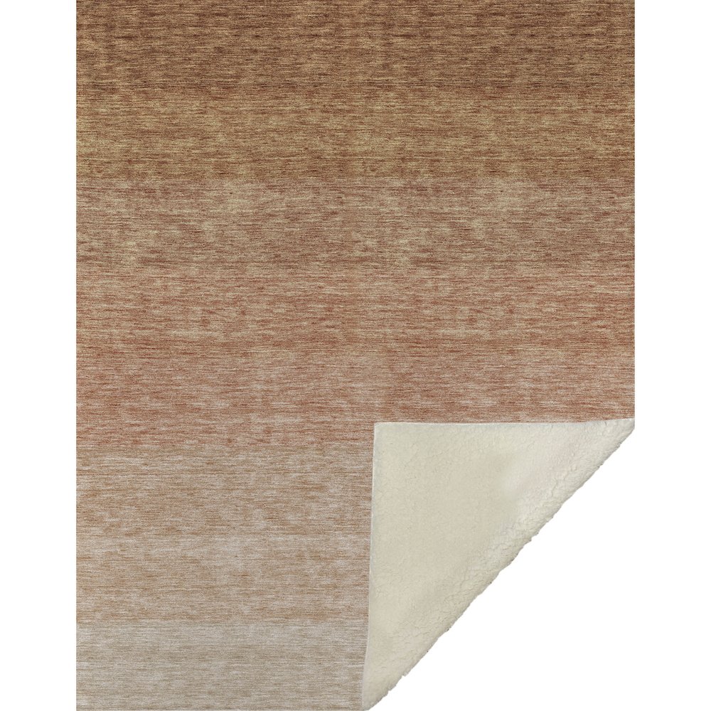 Premium Machine Washable ASB928 Paprika 50" x 70" Sherpa Throw Blanket. Picture 1