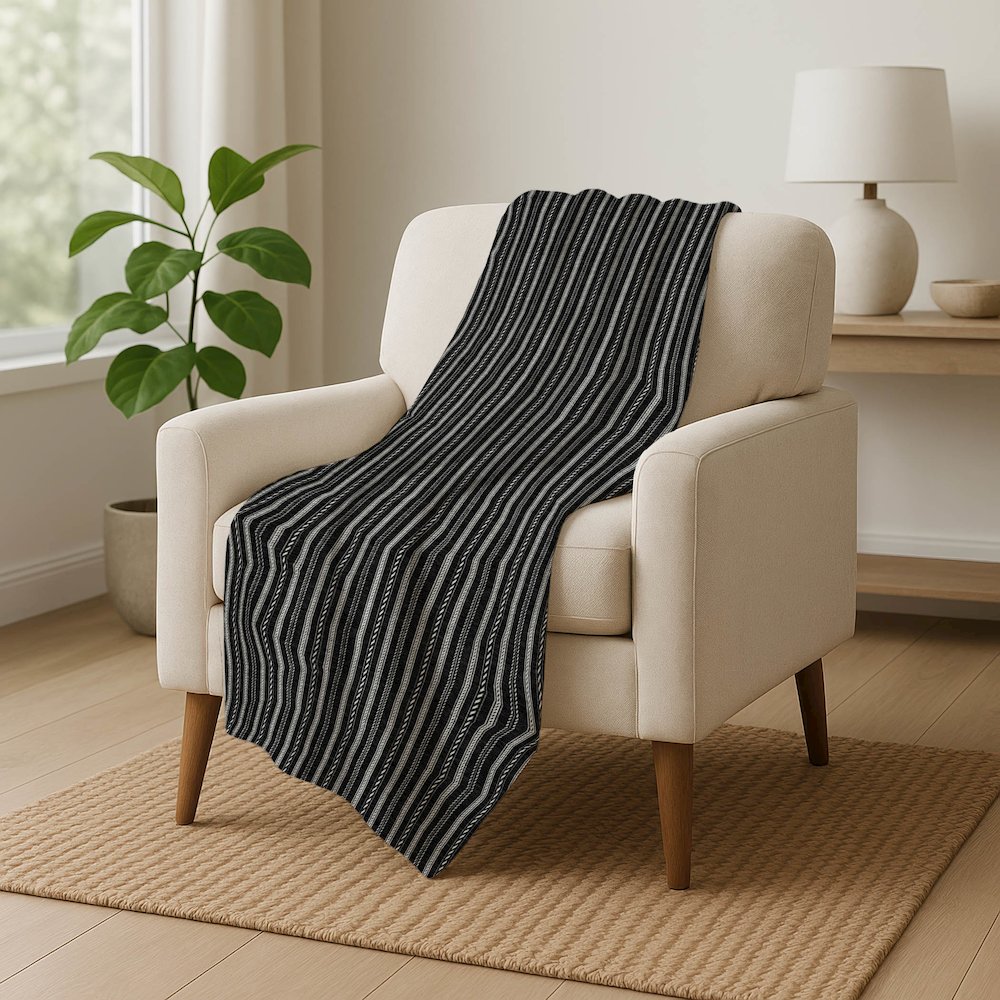 Premium Machine Washable ASB929 Black 50" x 70" Sherpa Throw Blanket. Picture 5