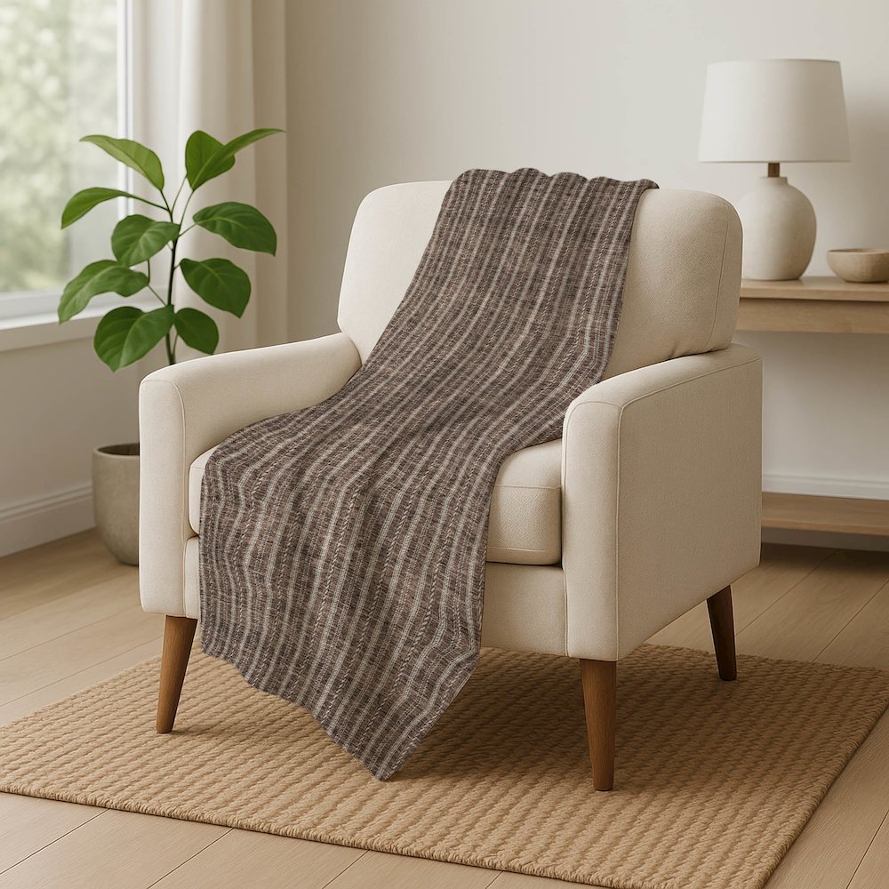 Premium Machine Washable ASB929 Brown 50" x 70" Sherpa Throw Blanket. Picture 5