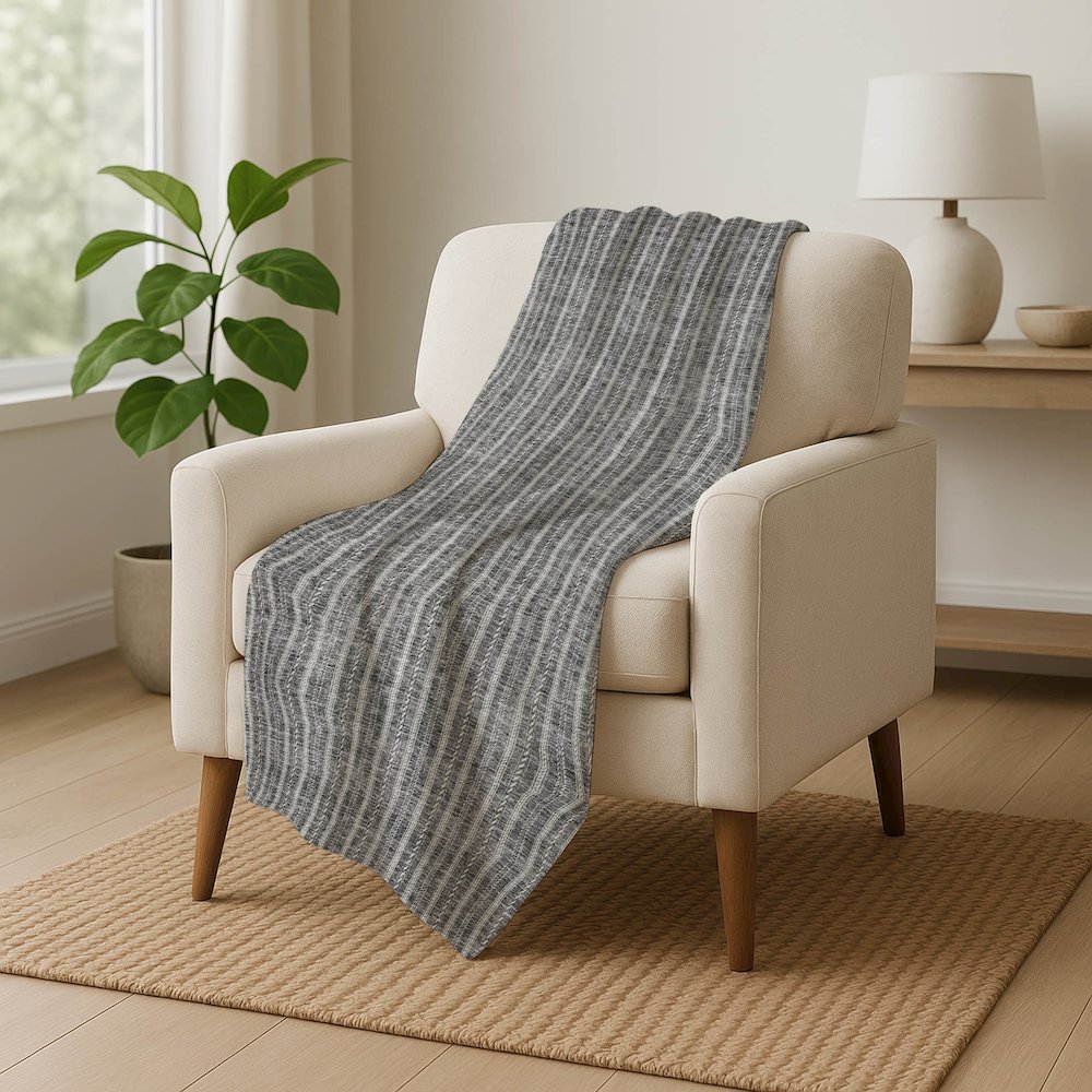 Premium Machine Washable ASB929 Gray 50" x 70" Sherpa Throw Blanket. Picture 5