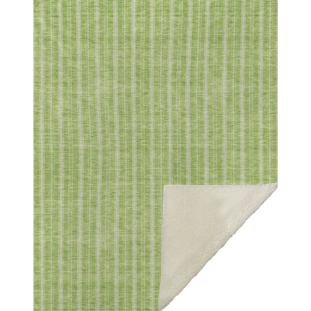 Premium Machine Washable ASB929 Lime 50" x 70" Sherpa Throw Blanket. Picture 1