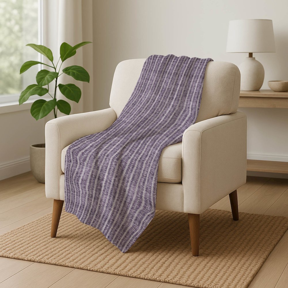 Premium Machine Washable ASB929 Purple 50" x 70" Sherpa Throw Blanket. Picture 5