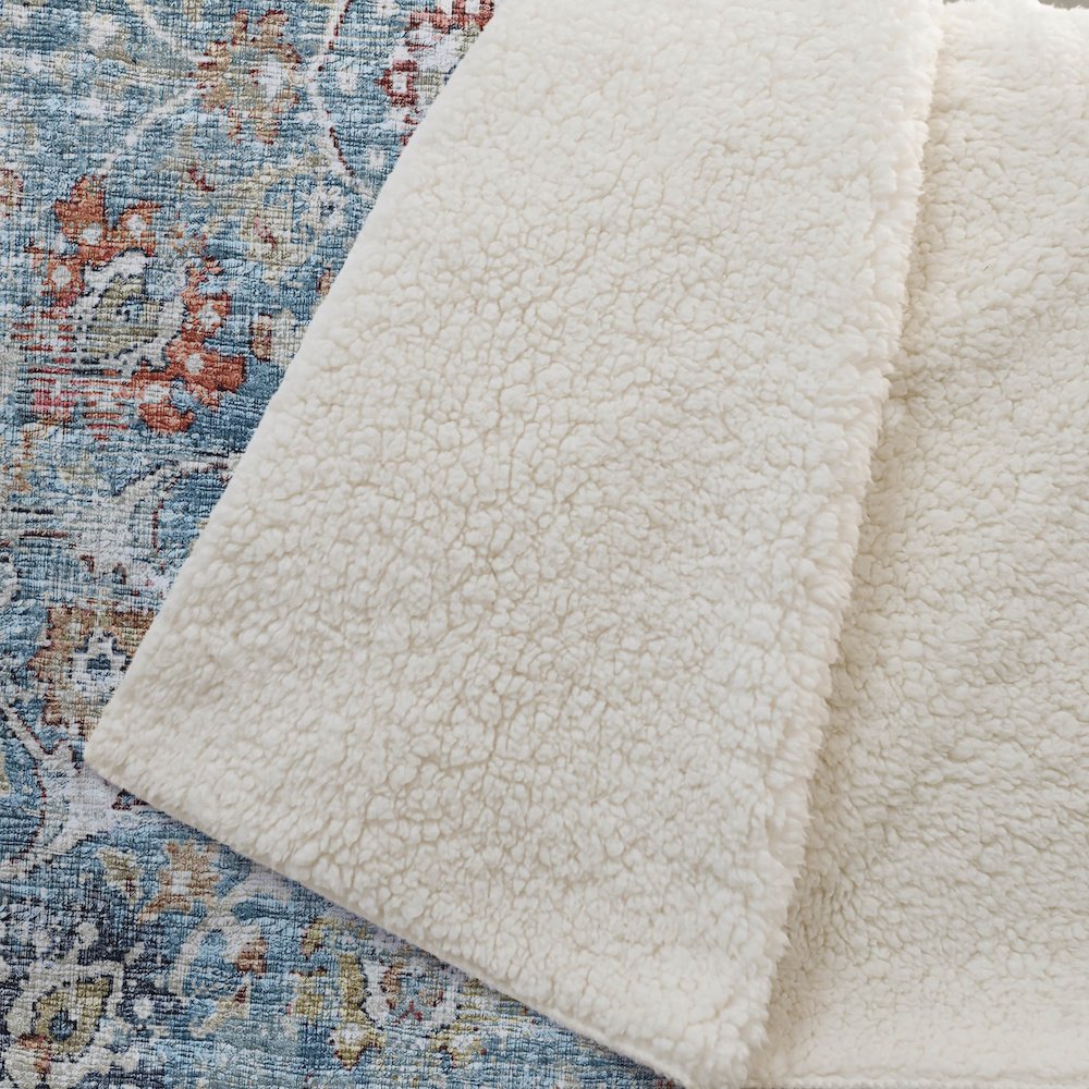 Premium Machine Washable ASB92 Multi 50" x 70" Sherpa Throw Blanket. Picture 2