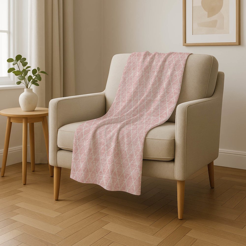 Premium Machine Washable ASB932 Pink 50" x 70" Sherpa Throw Blanket. Picture 4