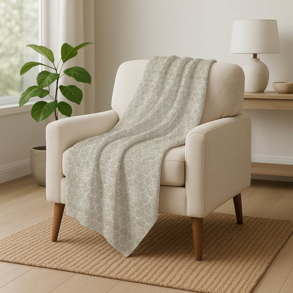 Premium Machine Washable ASB933 Beige 50" x 70" Sherpa Throw Blanket. Picture 5