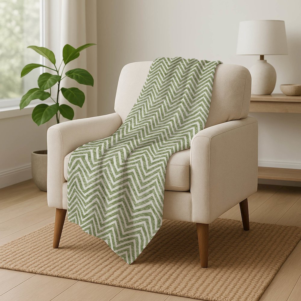 Premium Machine Washable ASB934 Green 50" x 70" Sherpa Throw Blanket. Picture 5