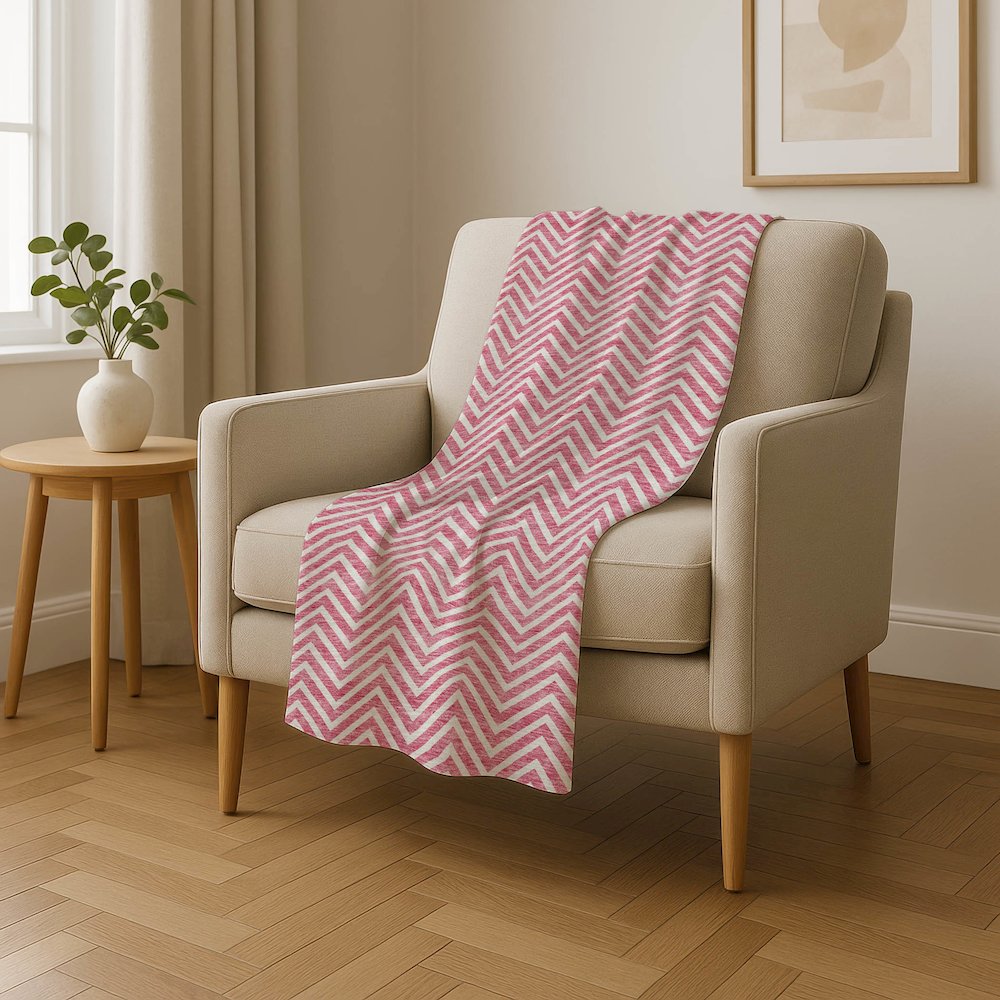 Premium Machine Washable ASB934 Pink 50" x 70" Sherpa Throw Blanket. Picture 4