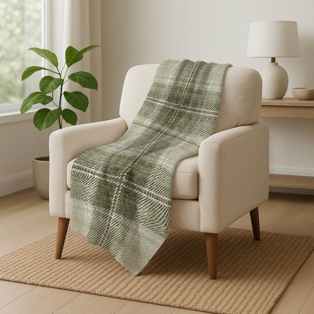Premium Machine Washable ASB935 Aloe 50" x 70" Sherpa Throw Blanket. Picture 5