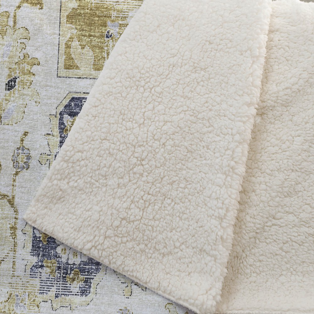 Premium Machine Washable ASB93 Gilded 50" x 70" Sherpa Throw Blanket. Picture 2