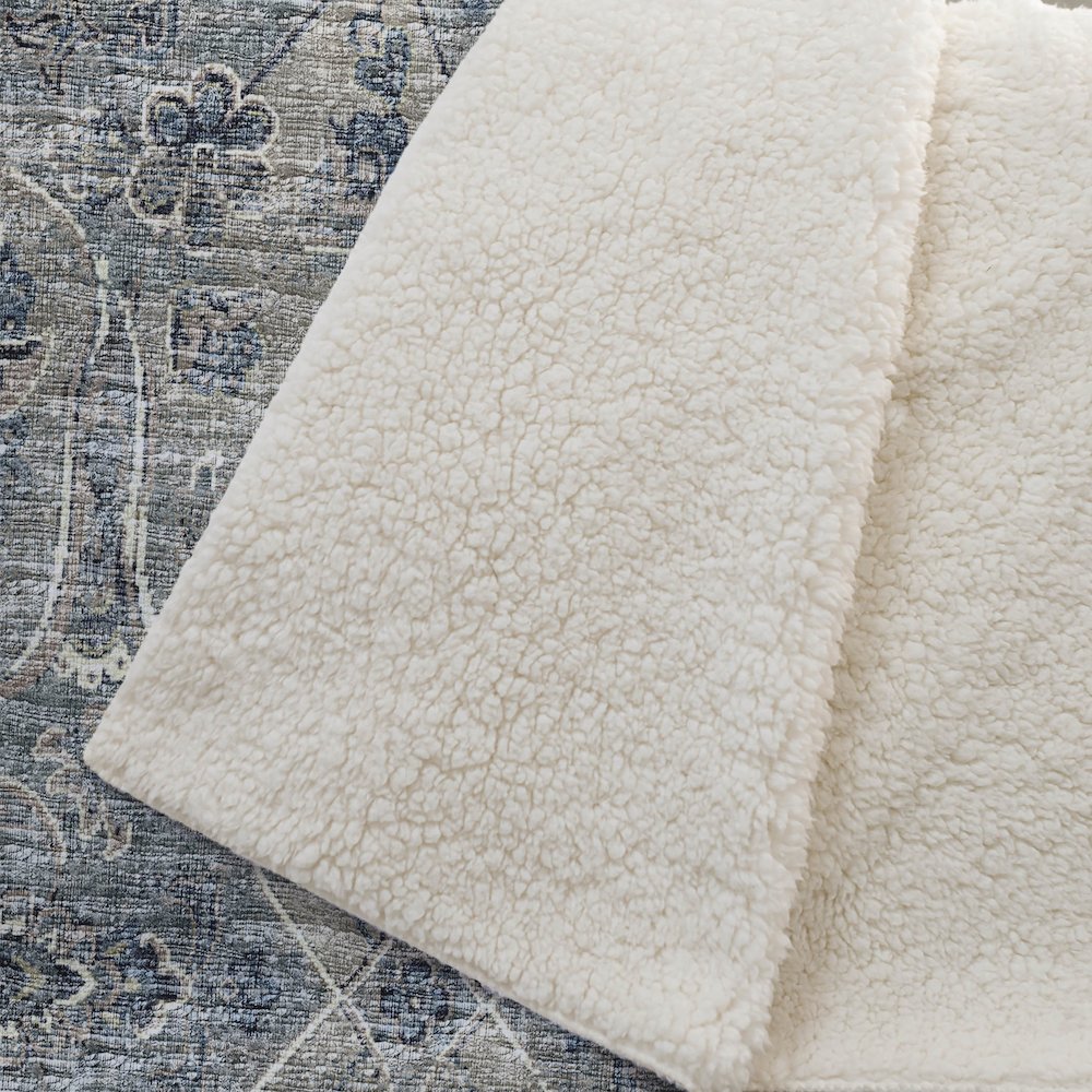 Premium Machine Washable ASB95 River 50" x 70" Sherpa Throw Blanket. Picture 2