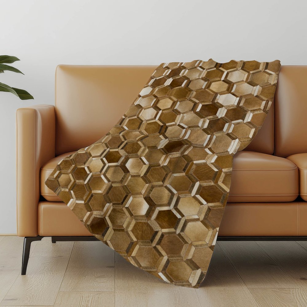 Premium Machine Washable ASB97 Brown 50" x 70" Sherpa Throw Blanket. Picture 4