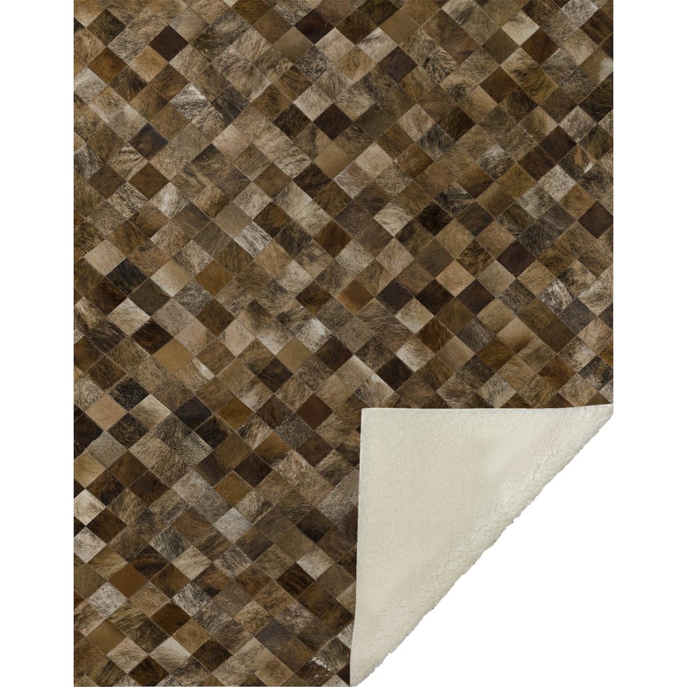 Premium Machine Washable ASB98 Brown 50" x 70" Sherpa Throw Blanket. Picture 1
