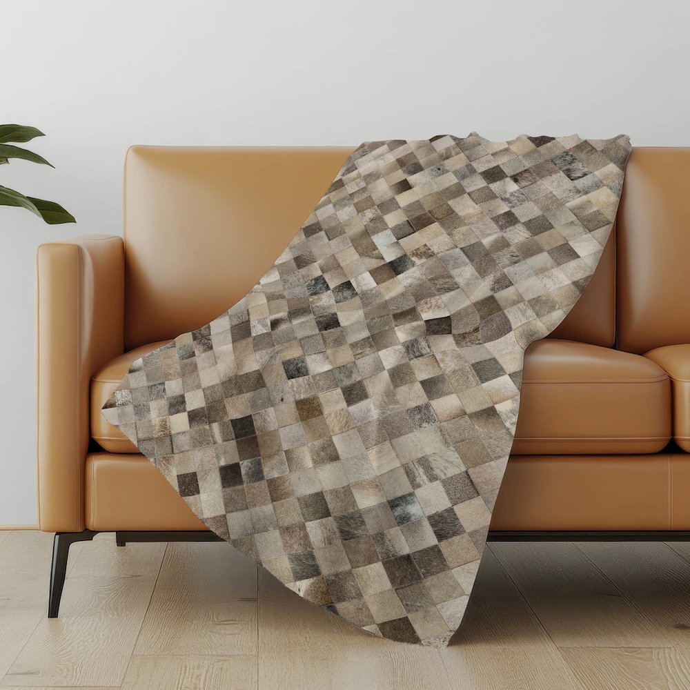 Premium Machine Washable ASB98 Gray 50" x 70" Sherpa Throw Blanket. Picture 4