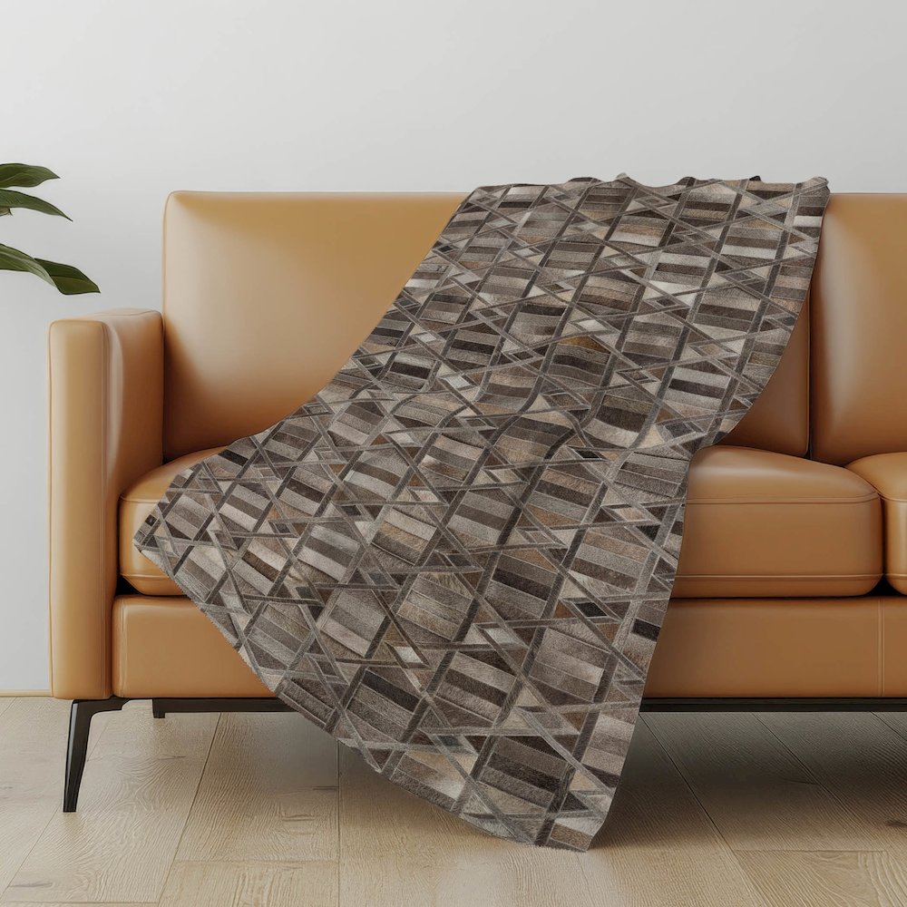 Premium Machine Washable ASB99 Gray 50" x 70" Sherpa Throw Blanket. Picture 4