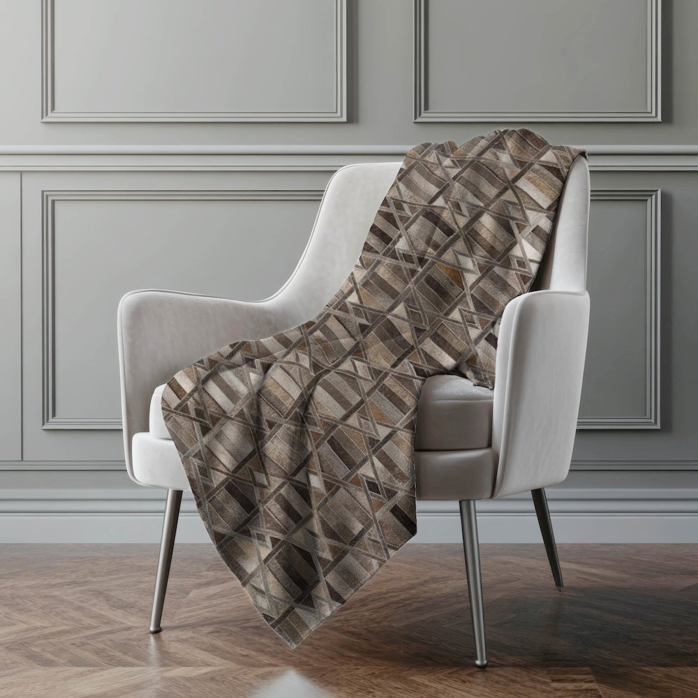 Premium Machine Washable ASB99 Gray 50" x 70" Sherpa Throw Blanket. Picture 5