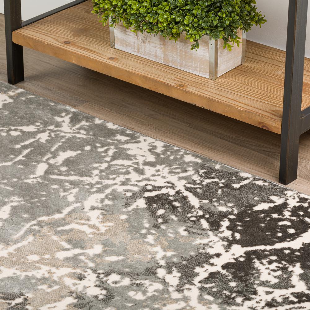 Karma KM28 Grey 1'8" x 2'6" Rug. Picture 9