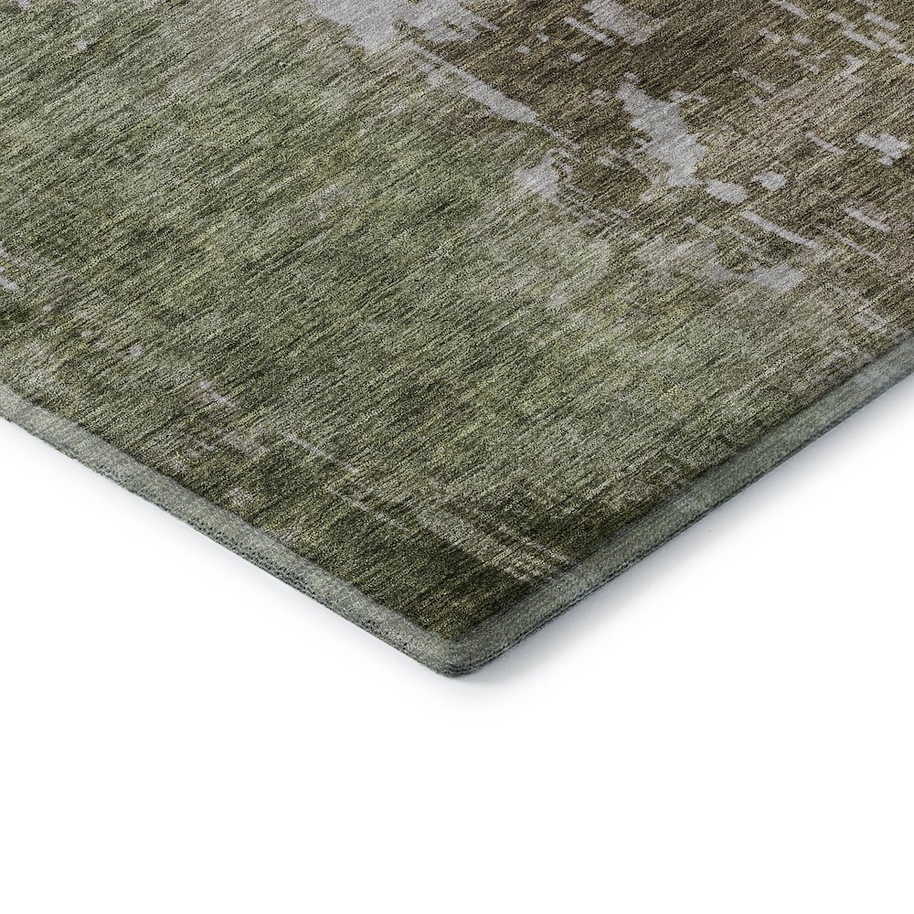 Luxury Washable Indoor/Outdoor Bresca Brown 1'8" x 2'6" Rug. Picture 2